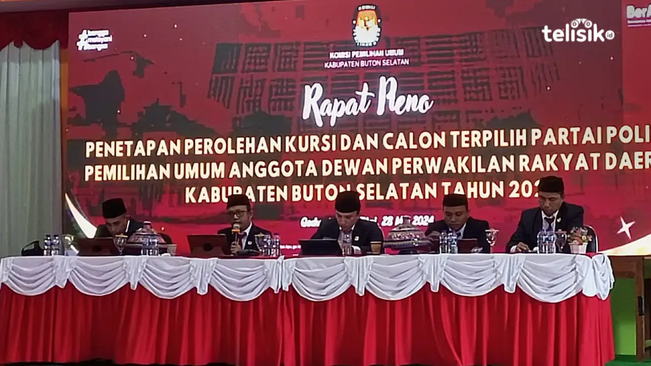 KPU Buton Selatan Tetapkan Perolehan Kursi, PDIP Peraih Kursi Terbanyak