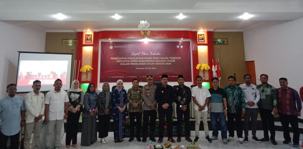 KPU Kolaka Timur Tetapkan Perolehan Kursi Anggota DPRD Terpilih