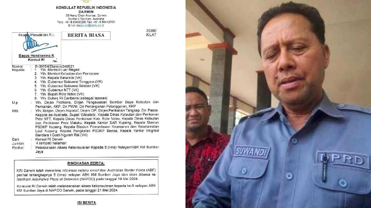 Lima Nelayan Asal Sulawesi Tenggara Ditangkap di Australia, Begini Respon DPRD