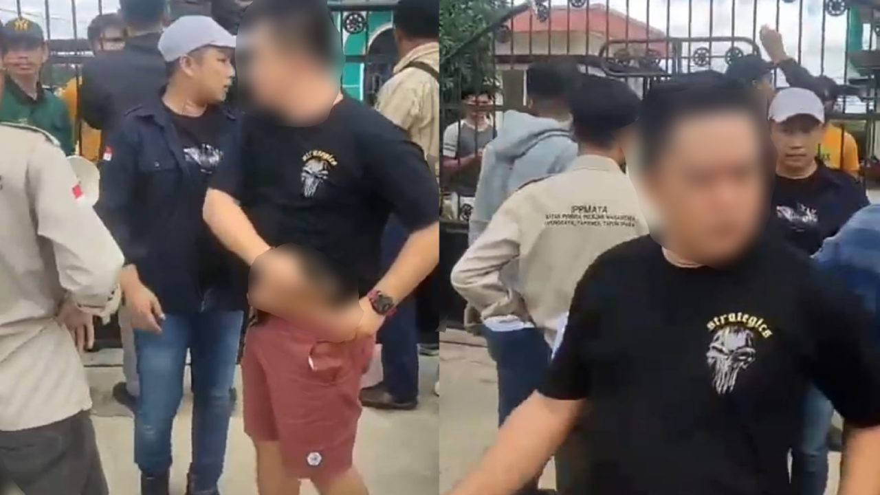 Mahasiswa Ditodong Pistol saat Demonstrasi di Depan Kantor PT Antam Kendari