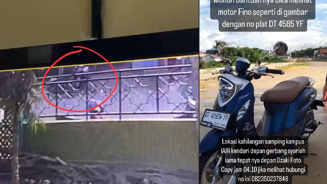 Mahasiswi IAIN Kendari jadi Korban Curanmor saat sedang Fotocopy Skripsi, Aksi Terekam CCTV