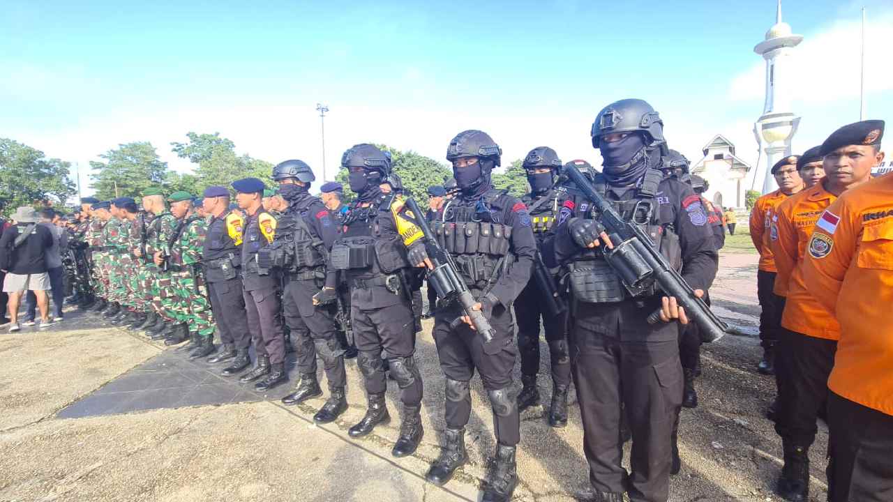 Pasukan PAM VVIP Diterjunkan Kawal Presiden Jokowi di Sulawesi Tenggara