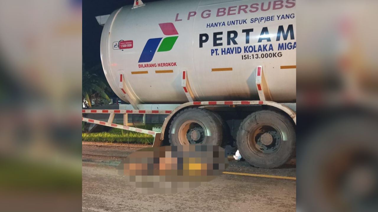 Pengendara Motor di Konawe Tewas Terlindas Mobil Gas Milik PT Havid Kolaka Migasindo