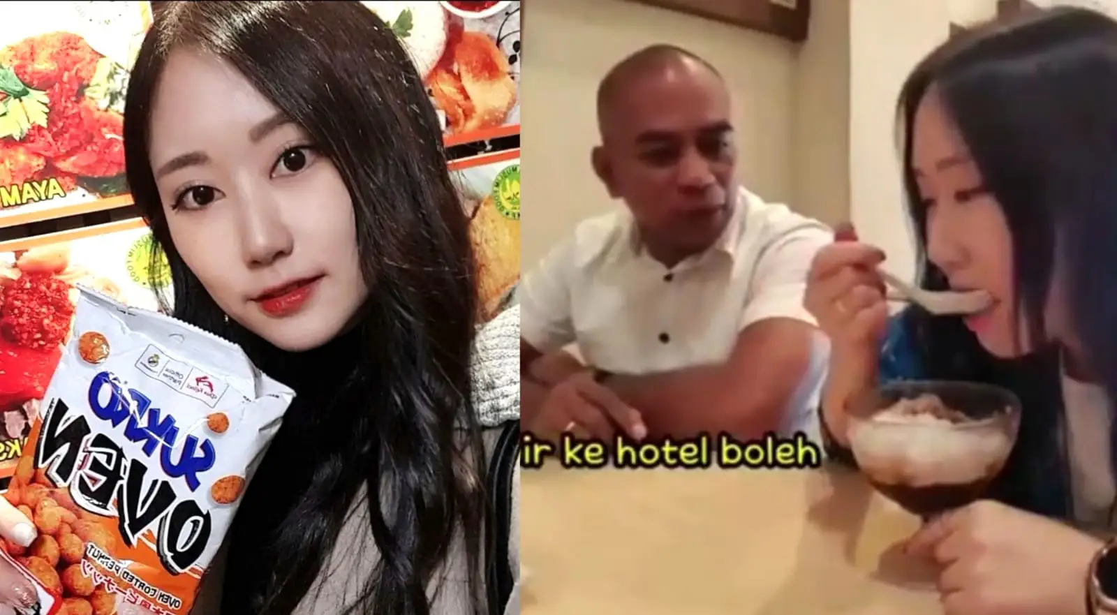 Pesona Bibir Tipis Jiah YouTuber Korea Diajak ke Hotel Om Botak dari Kendari, Ini Akun Instagramnya