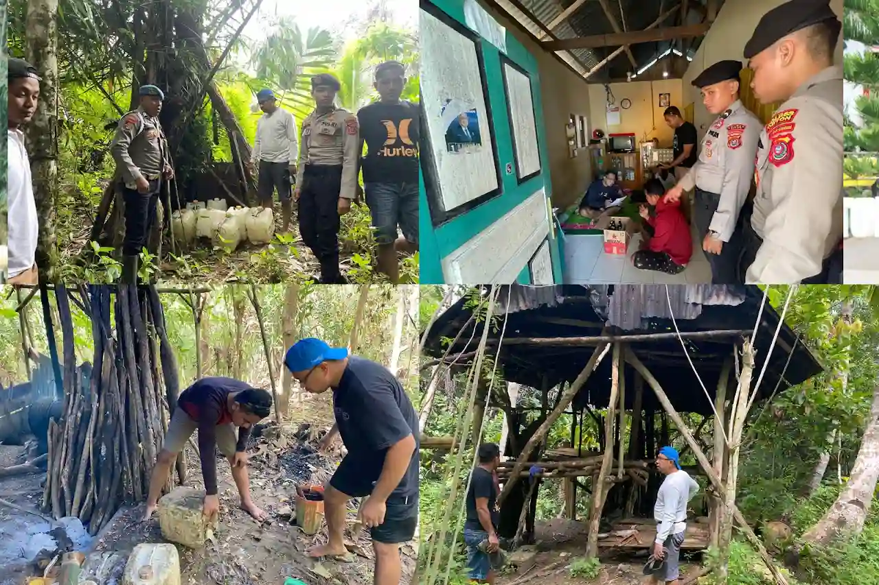 Polres Buton Sita Ribuan Liter Miras Tradisional Jenis Konau