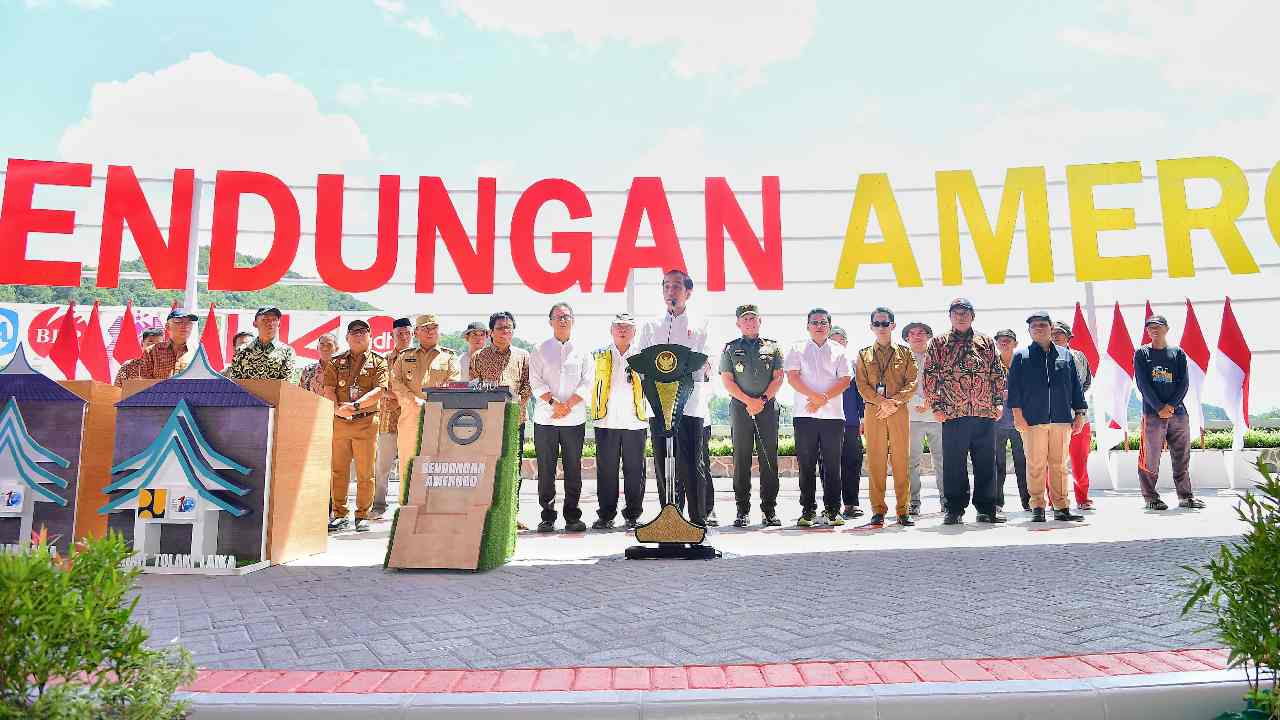 Presiden Jokowi Resmikan Bendungan Ameroro di Konawe