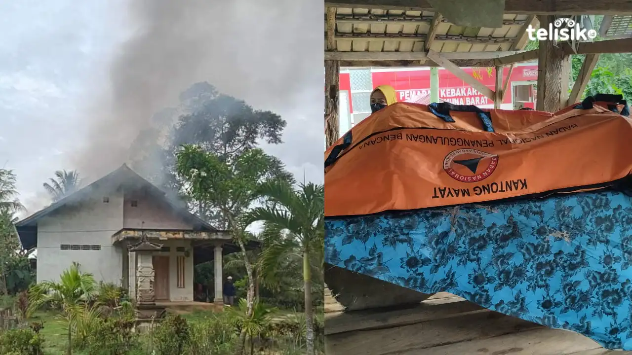 Terkunci di Dalam Kamar, Pemilik Rumah di Muna Barat Tewas Terbakar