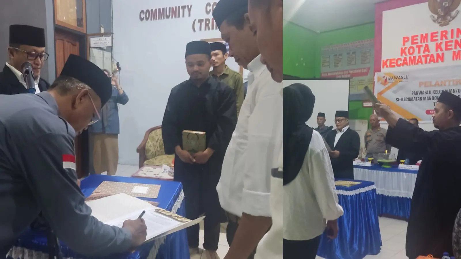 65 Pengawas Pemilu Kelurahan se-Kota Kendari Resmi Bertugas, Bawaslu Ingatkan Tugas Berat