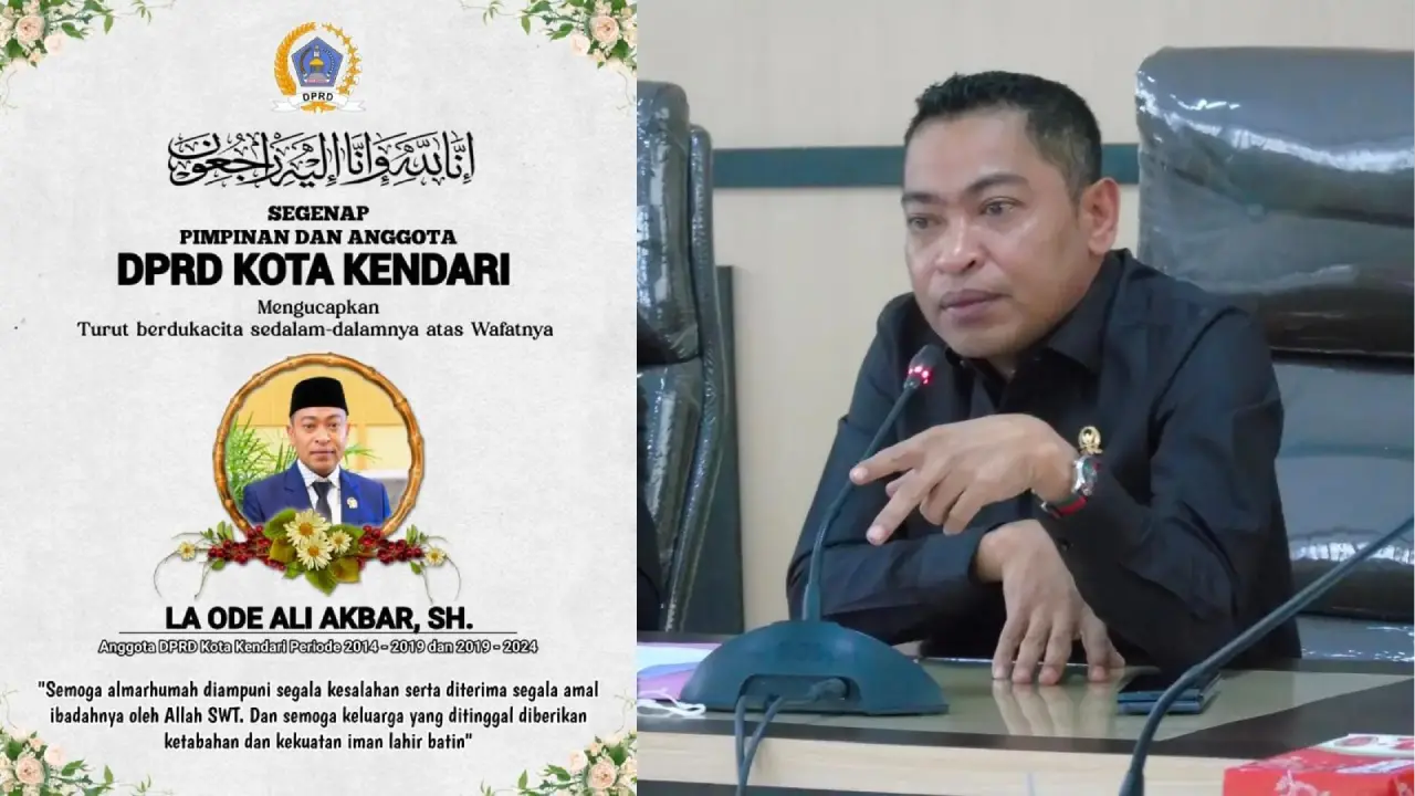 Anggota DPRD Kota Kendari La Ode Ali Akbar Meninggal Dunia