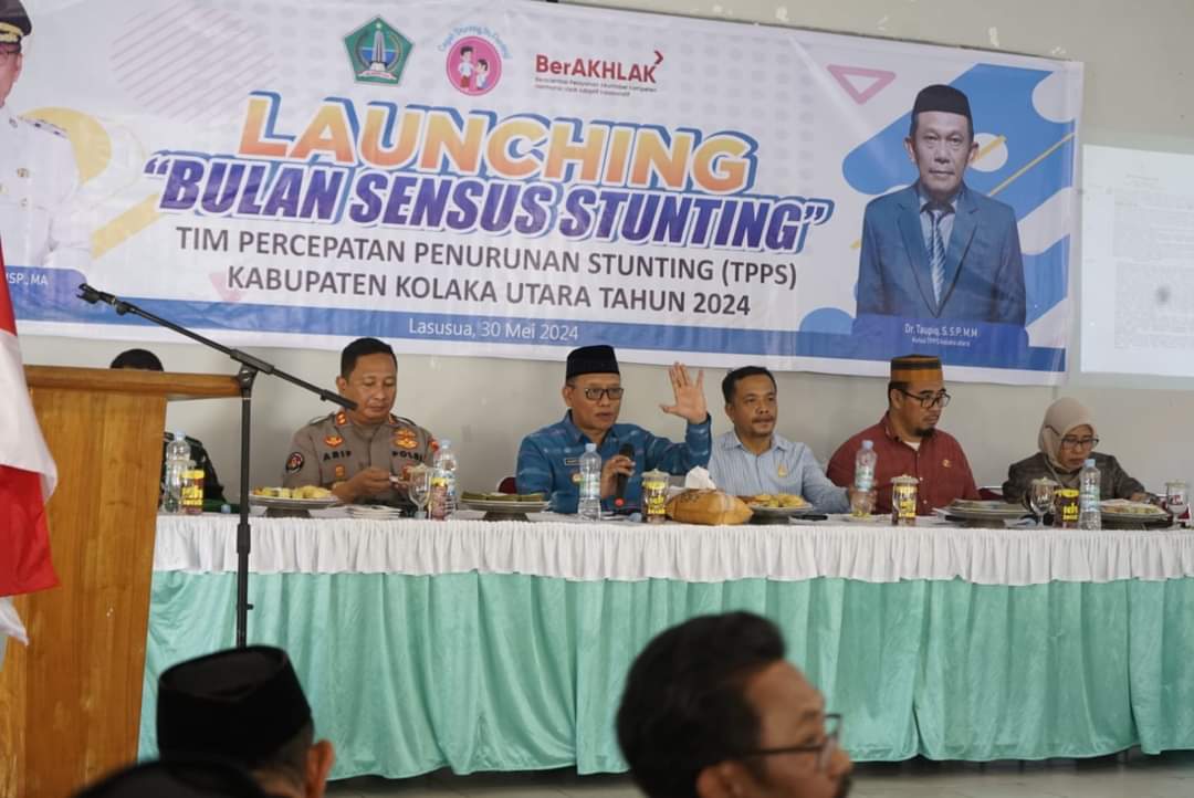 Angka Stunting Naik, Pemkab Kolaka Utara Launching Bulan Sensus Stunting