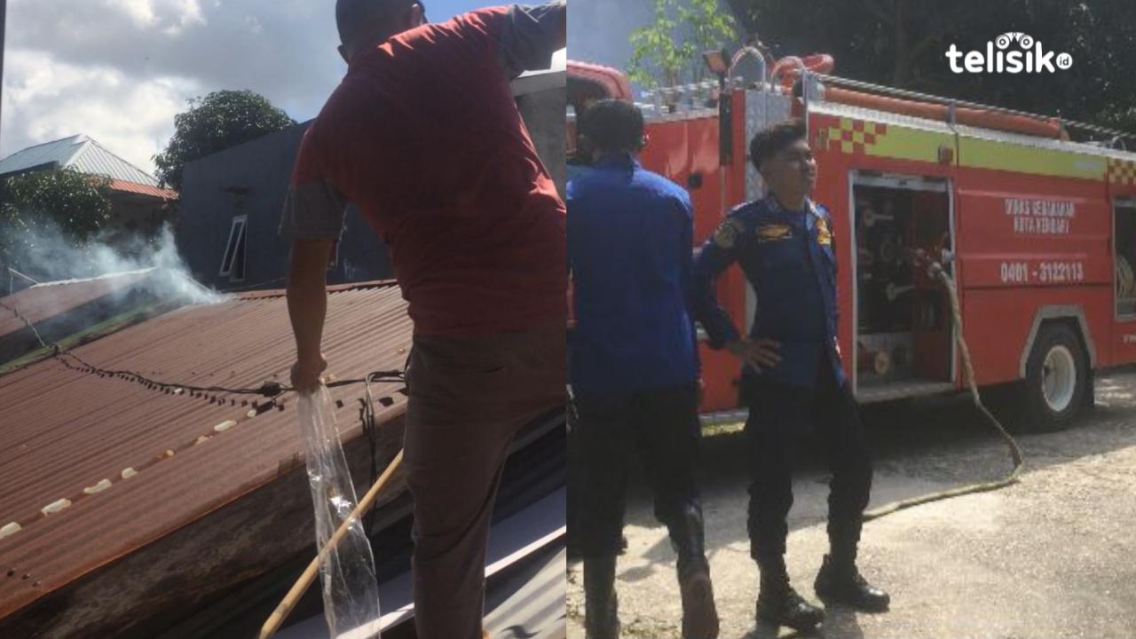Diduga Korsleting Listrik, Rumah Warga Kendari Nyaris Dilalap Si Jago Merah