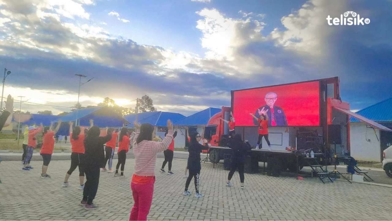 Misi Sultra Sehat, Relawan Lukman Abunawas Laksanakan Zumba Mingguan