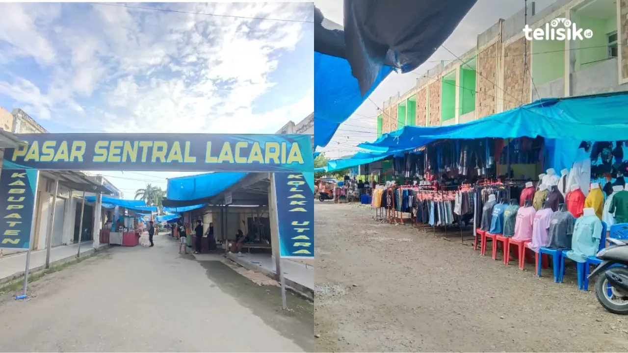 Pasar Sentral Lacaria Kolaka Utara Lesu Pasca Lebaran Idul Adha
