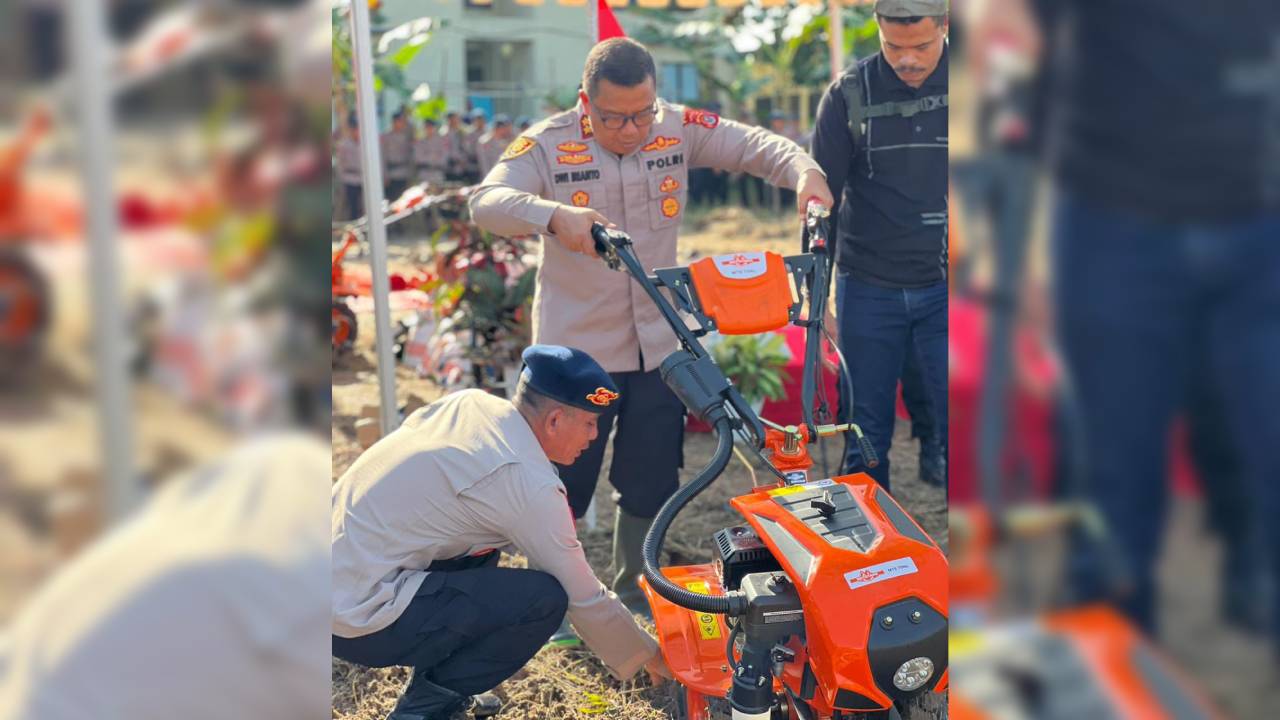 Polda Dukung Penuh Ketahanan Pangan, Berikan Ini untuk Petani dan Peternak di Sulawesi Tenggara