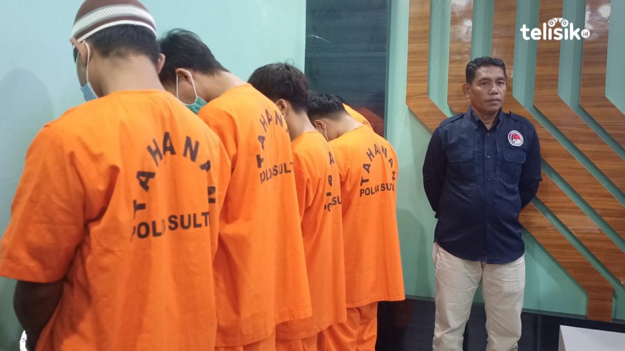 Polda Sultra Bongkar Jaringan Narkoba di Lapas Kendari, Lima Pengedar Dibekuk dengan Barang Bukti 1,3 Kg Sabu