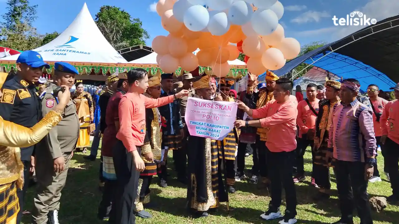 PIN Polio Sasar 14.219 Anak di Muna Barat