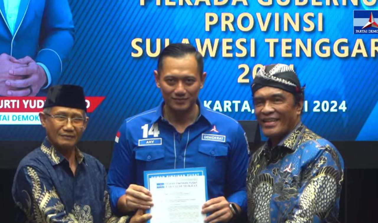 DPP Demokrat Resmi Usung Lukman Abunawas dan La Ode Ida Calon Gubernur dan Wagub Sulawesi Tenggara