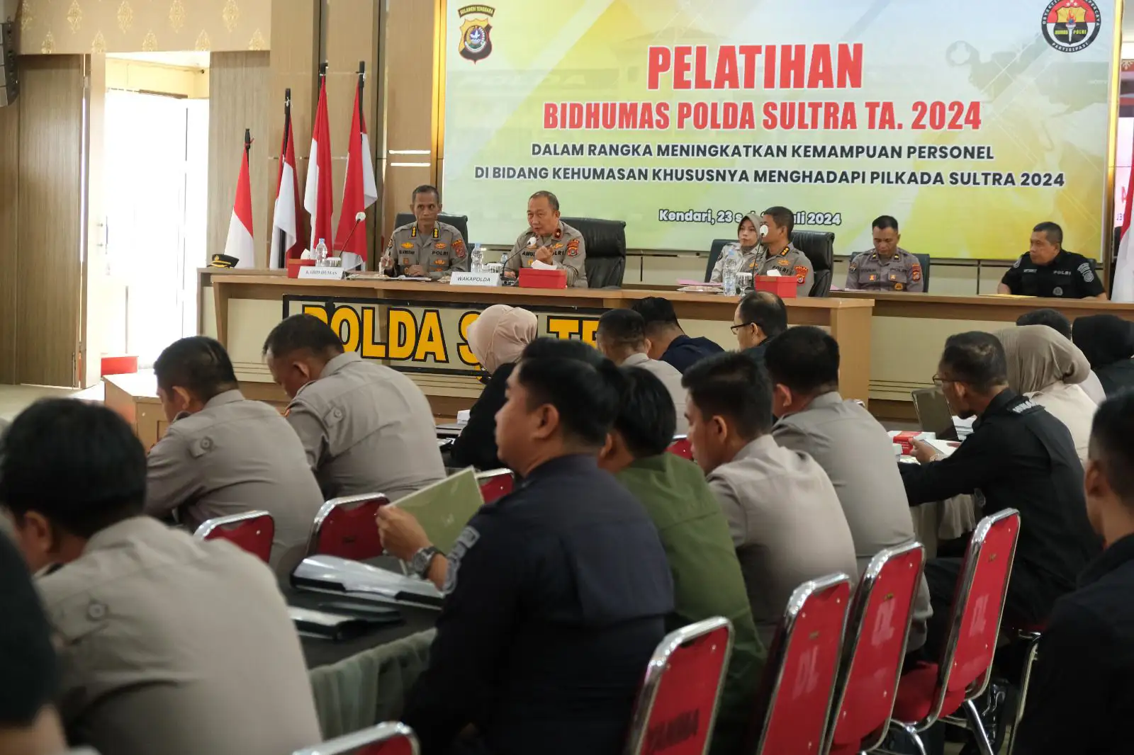 Kemampuan Personel Humas Polda Sultra Ditingkatkan Kawal Pilkada 2024, Target Akun Medsos Centang Biru