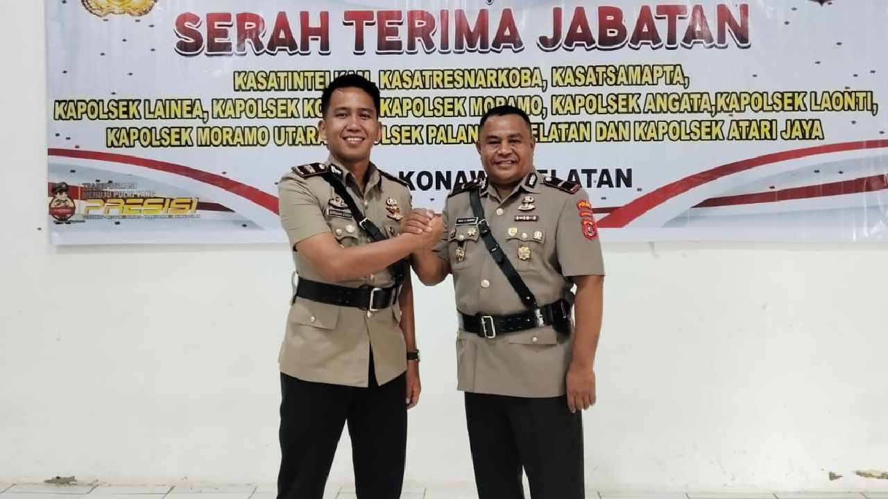 Pejabat Kapolsek Palangga Konawe Selatan Berganti, Berikut Namanya