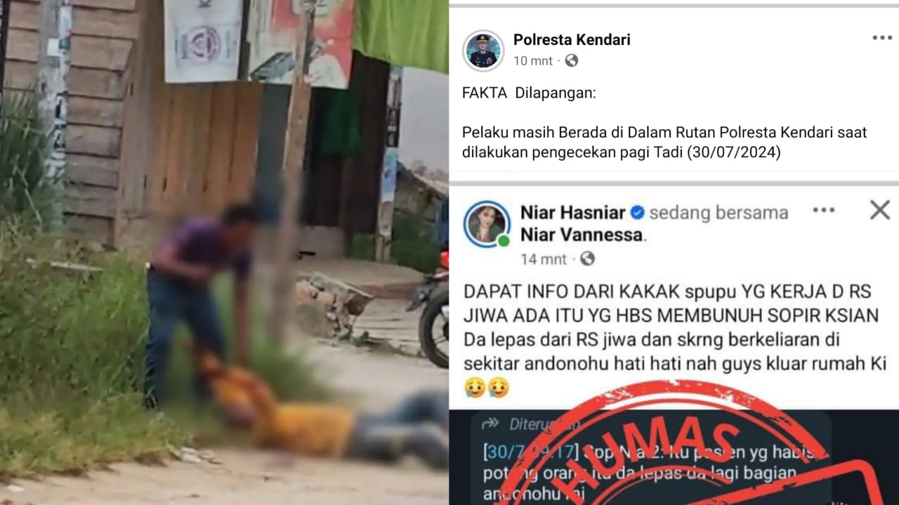 Pelaku ODGJ Bunuh Sopir Taksi Online di Kendari Diduga Berkeliaran, Begini Penjelasannya