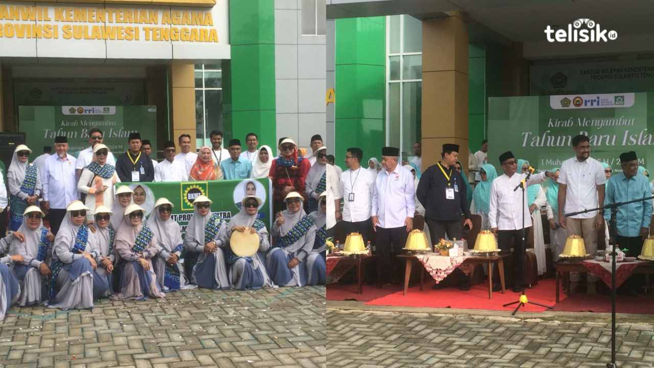 Sambut Tahun Baru Islam 1 Muharram 1446 Hijriyah, Kanwil Kemenag Sultra Gelar Kirab