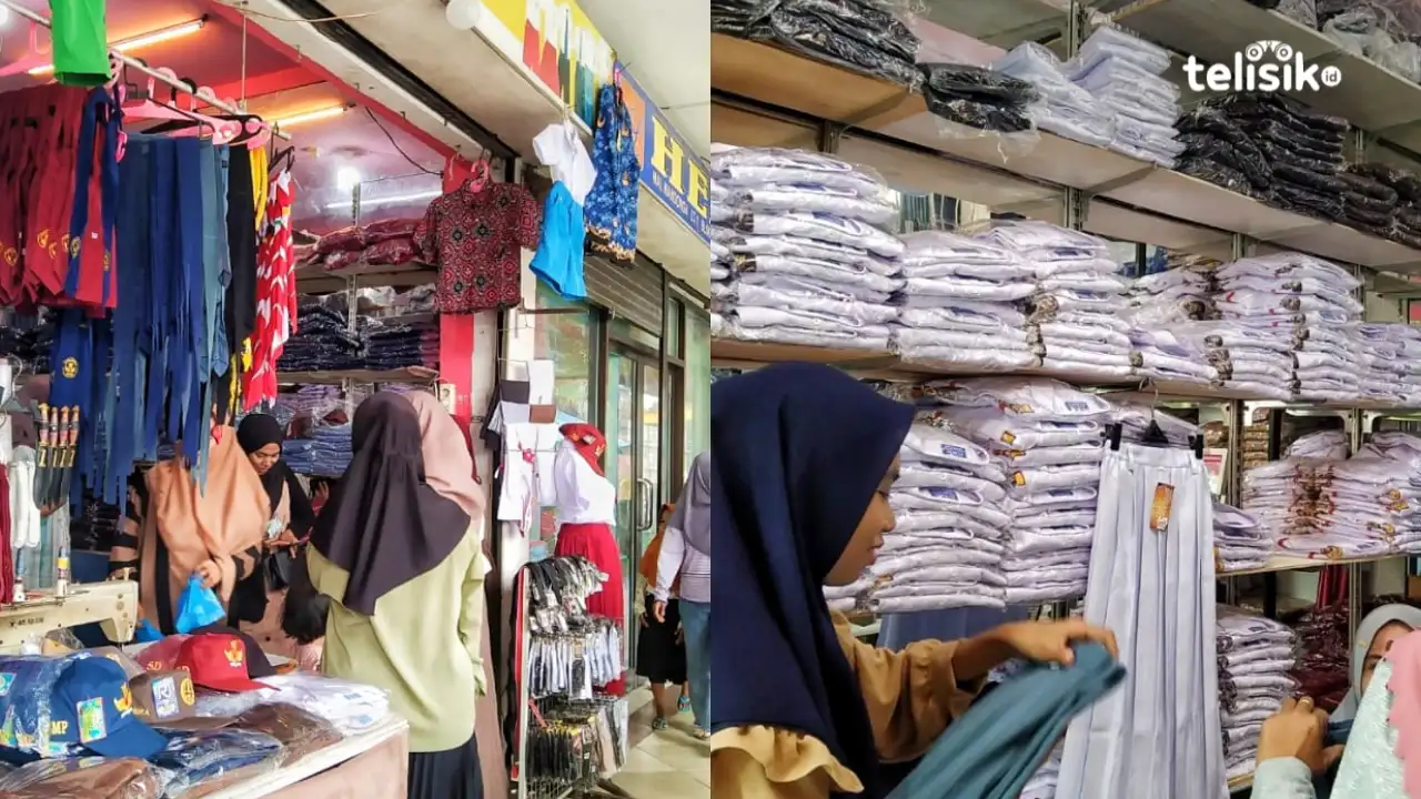Tahun Ajaran Baru, Pedagang Seragam Sekolah di Kendari Ramai Pembeli