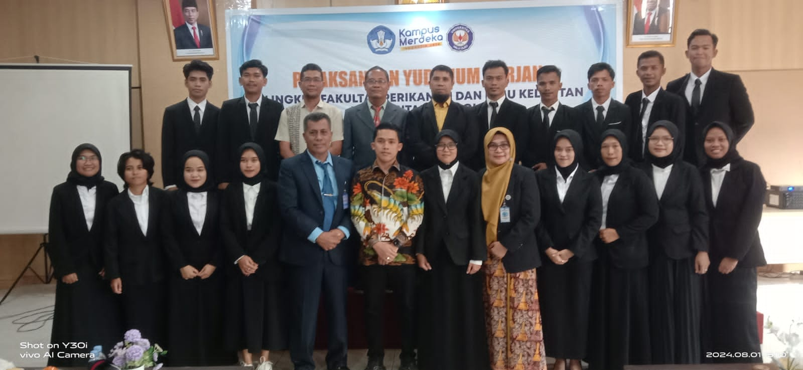 76 Mahasiswa FPIK UHO Kendari Yudisium, Terbaik Dapat Hadiah Motor dan Tawaran Kerja