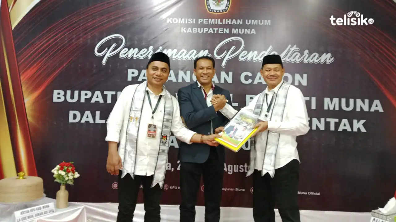 Daftar di KPU, Kardini-Noor Dhani Siap Majukan Muna