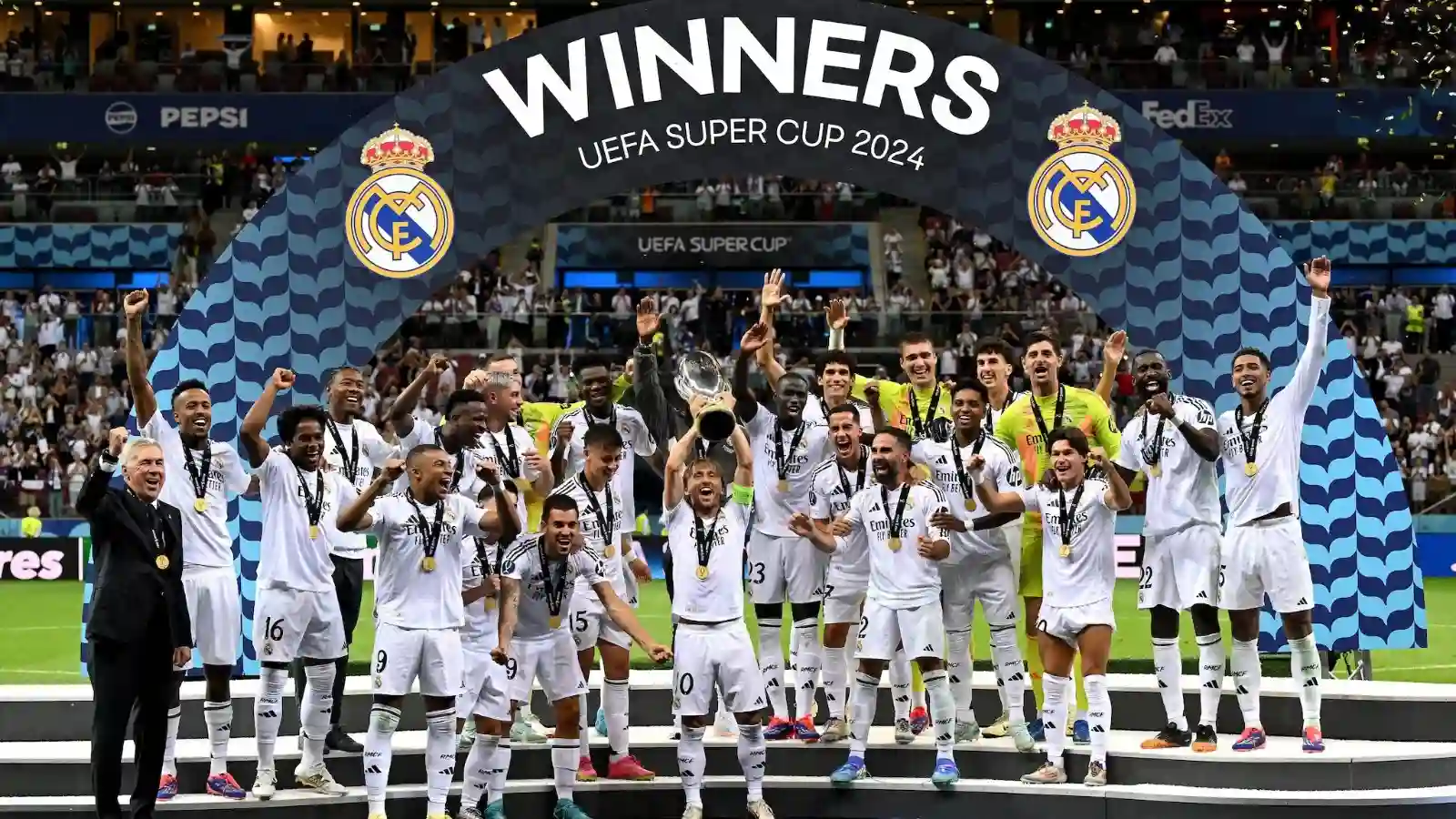 Debut Kylian Mbappe Antar Real Madrid Juara Piala Super UEFA