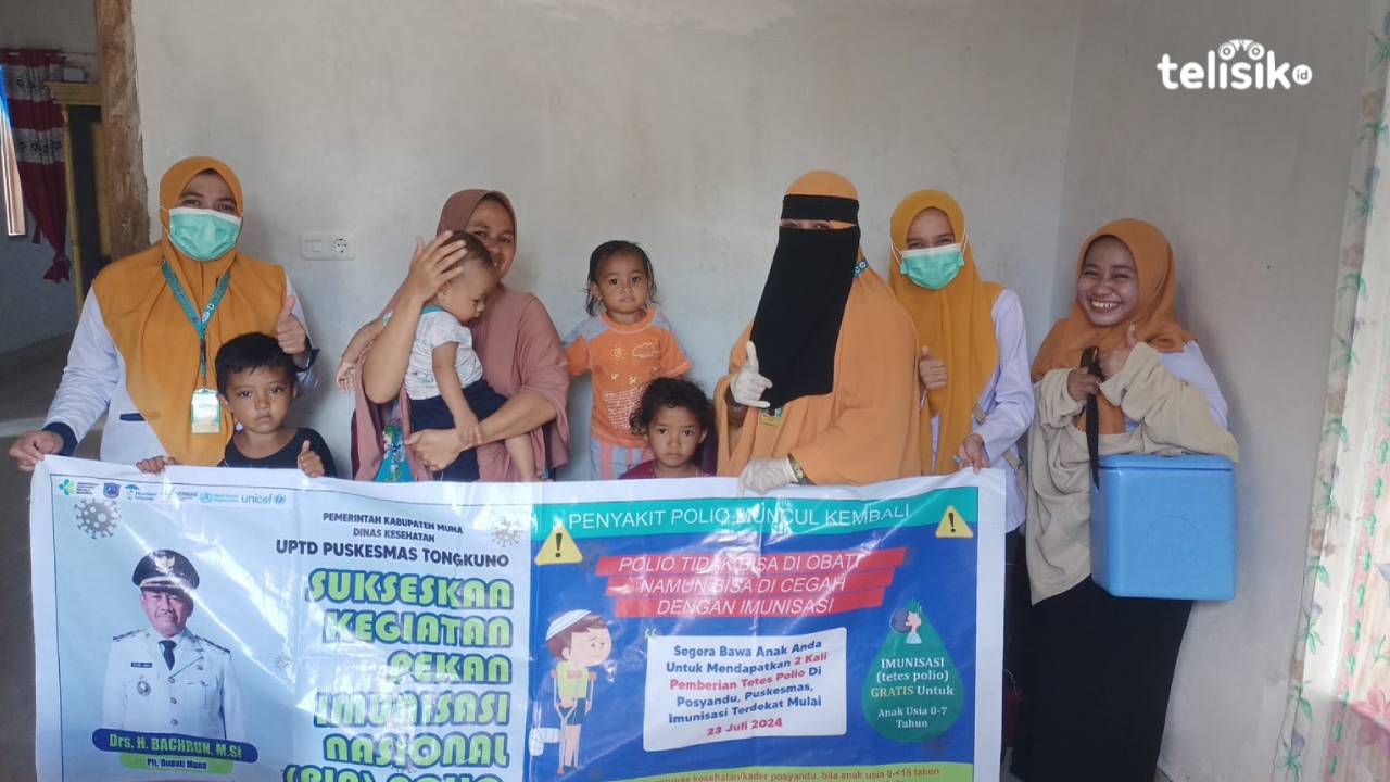 Dinkes Muna Optimis Target PIN Polio 95 Persen Tercapai