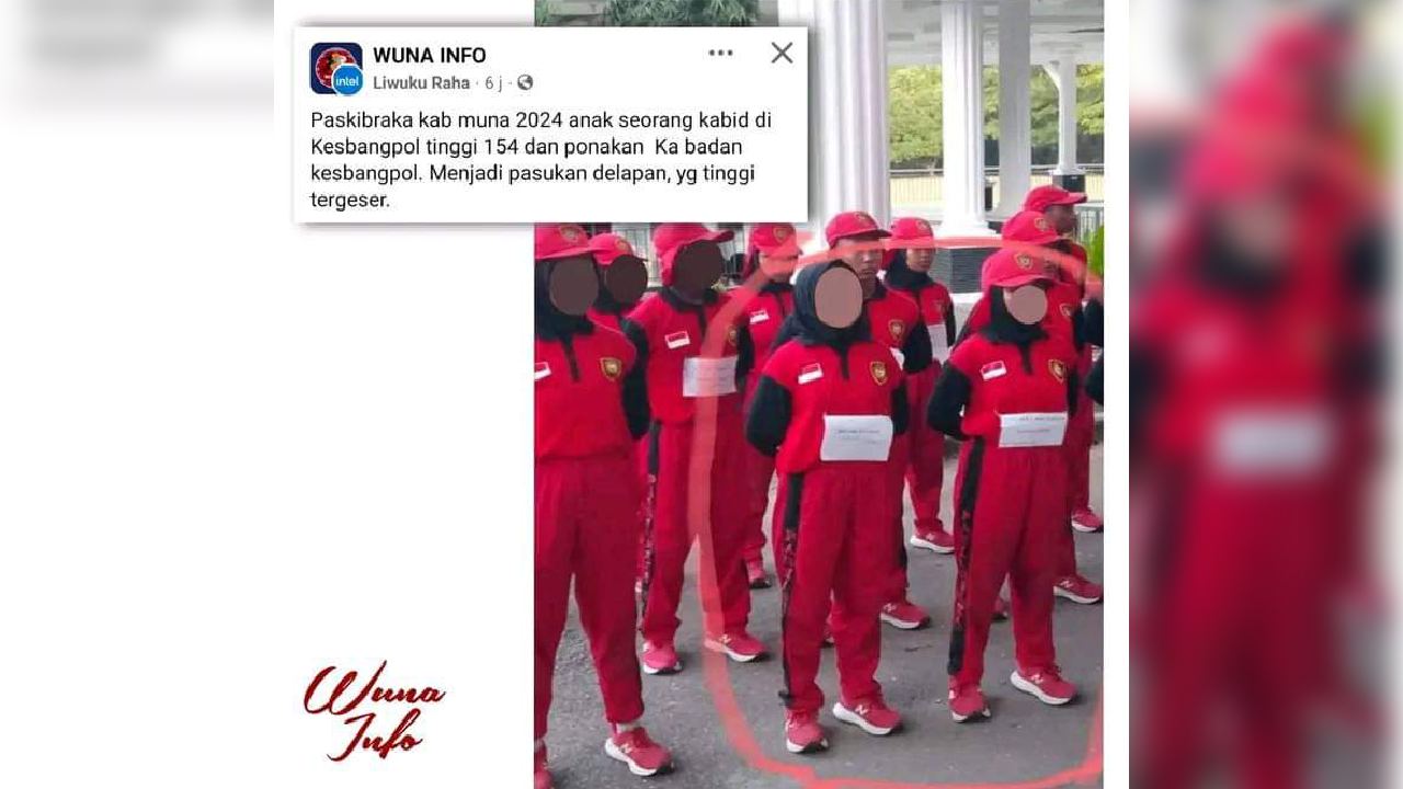 Dua Anggota Paskibraka tak Penuhi Syarat Tinggi Badan, Kesbangpol Muna Bantah Titipan Ordal