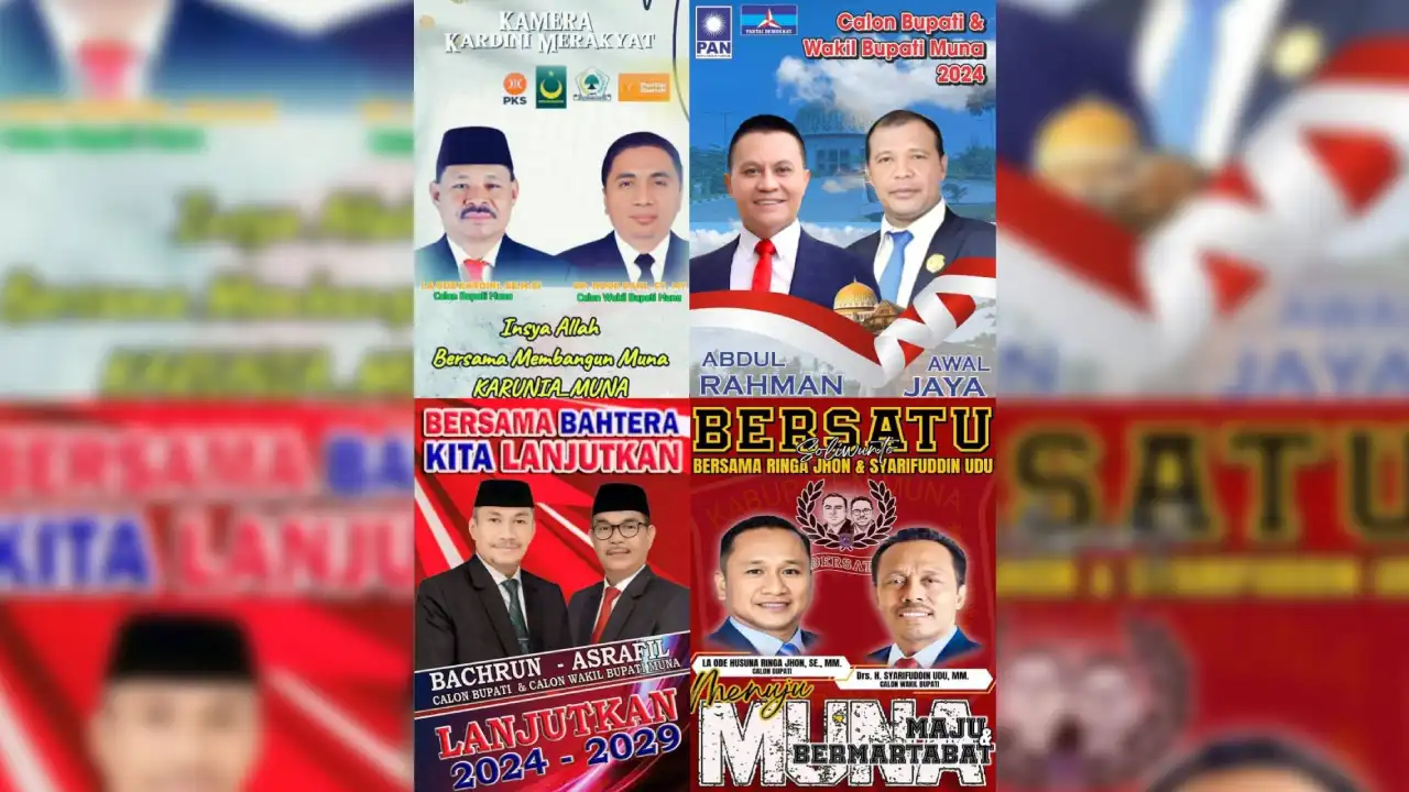 Empat Bapaslon Bupati-Wabup Muna Jadwalkan Mendaftar di KPU Hari Terakhir