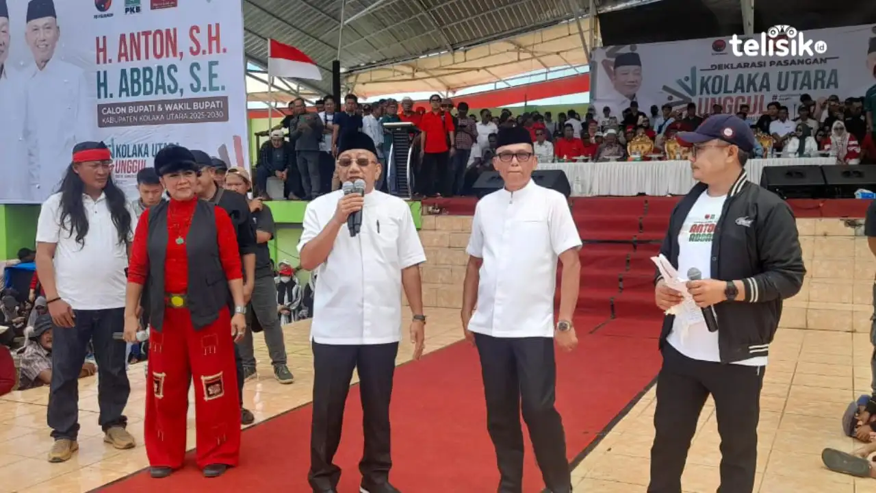 Orasi Politik di Acara Deklarasi, Pasangan Anton-Abbas Ingin Subsidi Pompes Rp 300 Juta dan Desa Rp 200 Juta Tiap Tahun