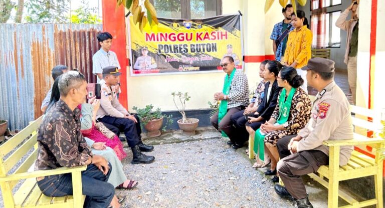 Polres Buton Adakan Minggu Kasih, Begini Tanggapan Jemaat Gereja Kawu - Kawu