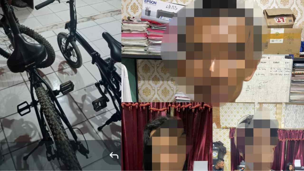 Sepasang Suami Istri di Kendari Kompak Curi Puluhan Sepeda, Libatkan Anak Tiri Dijual Lewat KJB