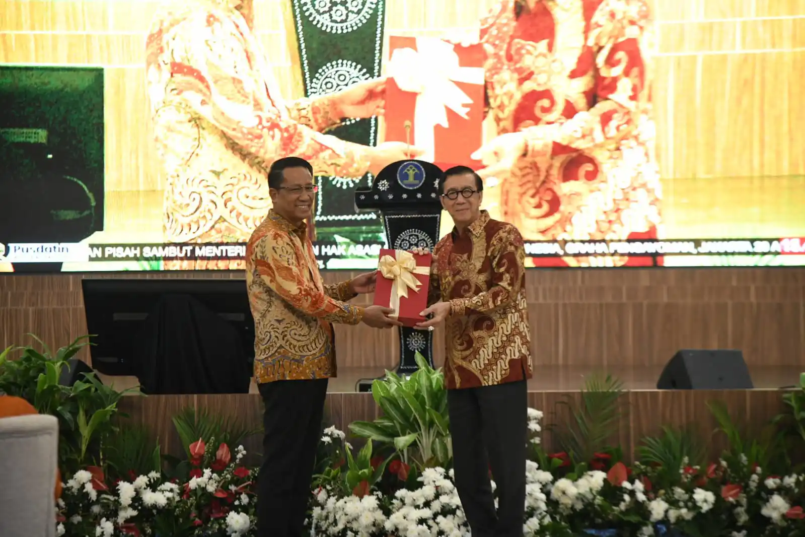 Serah Terima Jabatan Menkumham, Supratman Minta Kolaborasi Seluruh Jajaran Kemenkumham
