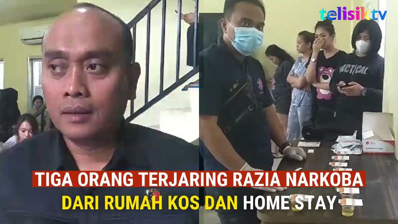 TELISIKTV: Tiga Orang Terjaring Razia Narkoba dari Rumah Kos dan Home Stay
