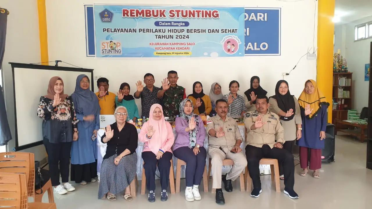 Warga Kampung Salo Rembuk Stunting Bersama Dinkes Kota Kendari