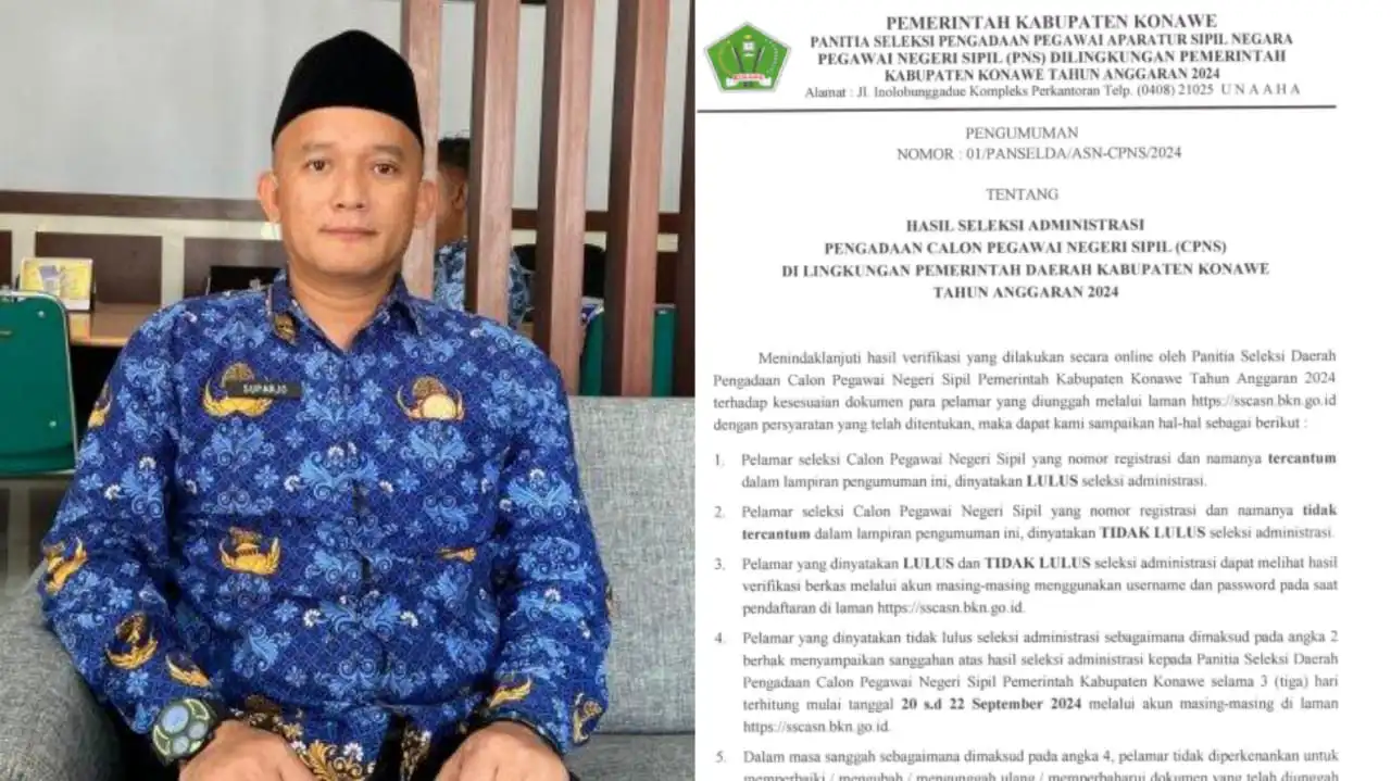 Antusiasme Tinggi, 3.363 Orang Mendaftar Seleksi CPNS 2024 di Kabupaten Konawe