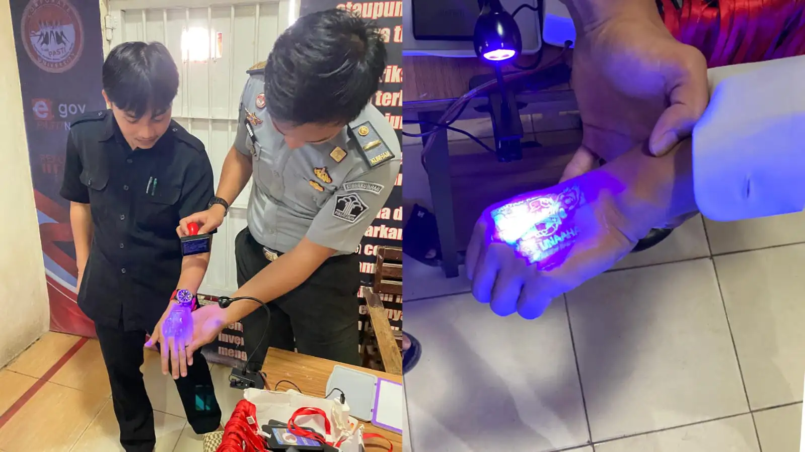 Inovasi Stempel UV oleh CPNS Rutan Unaaha Tingkatkan Keamanan Pengunjung