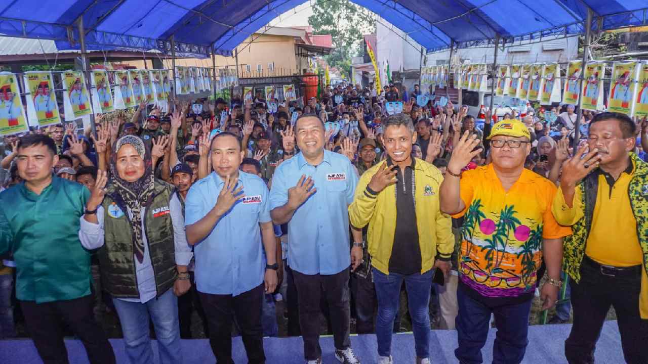 Kampanye Perdana di Kendari Barat AJP - ASLI Fokus Kesejahteraan Masyarakat