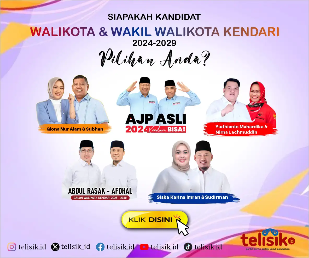 Telisik.id Buka Polling Pilwali Kota Kendari 2024, Siapa Pilihanmu?