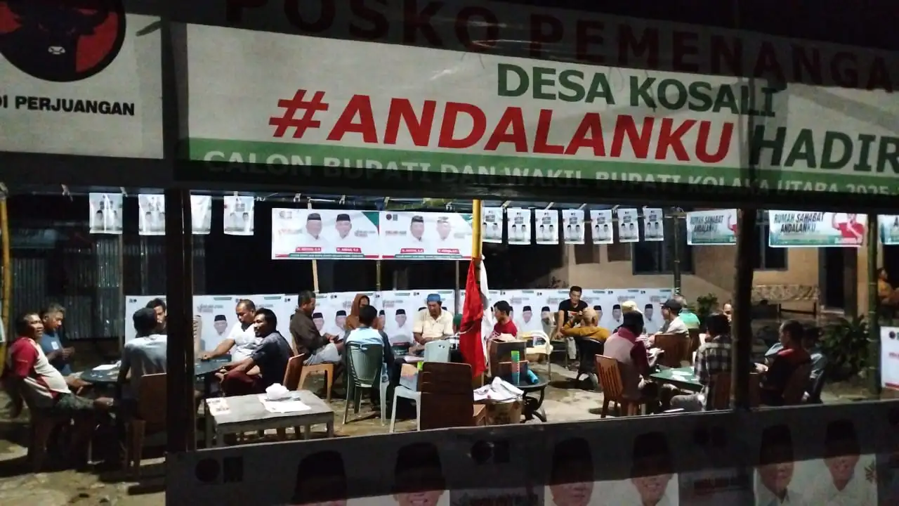 Pasangan Anton-Abbas Bentuk 148 Posko Pemenangan Siap Tarung Pilkada Kolaka Utara