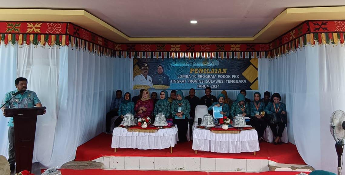 Pj Bupati Konawe Hadiri Penilaian Lomba Desa 10 Program PKK Tingkat Provinsi Sulawesi Tenggara