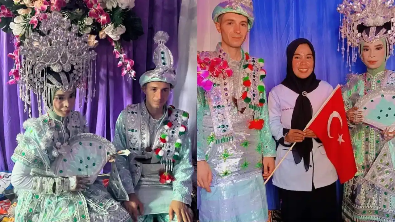 Viral, Pria Asal Turki Dibuat Luluh Gadis Taliabu, Menikah Setelah Dua Tahun LDR