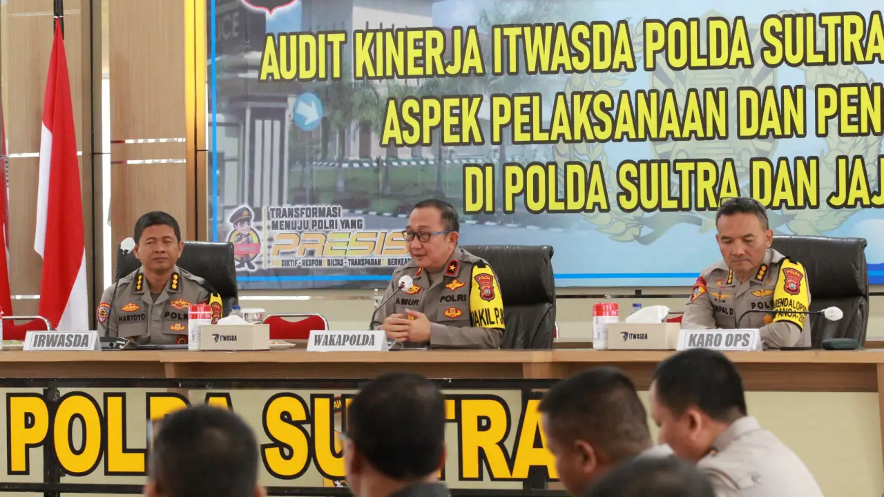 Wakapolda Sulawesi Tenggara Buka Taklimat Awal Audit Kinerja Tahap II