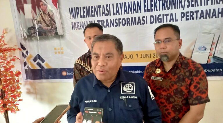 Kepala BPN Sebut PTSL Sasar 3.500 Bidang Tanah di 15 Desa Kabupaten Buton