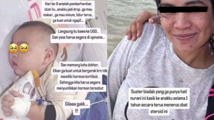 Babysitter Setahun Cekoki Bayi Obat Keras Steroid Supaya Gemuk