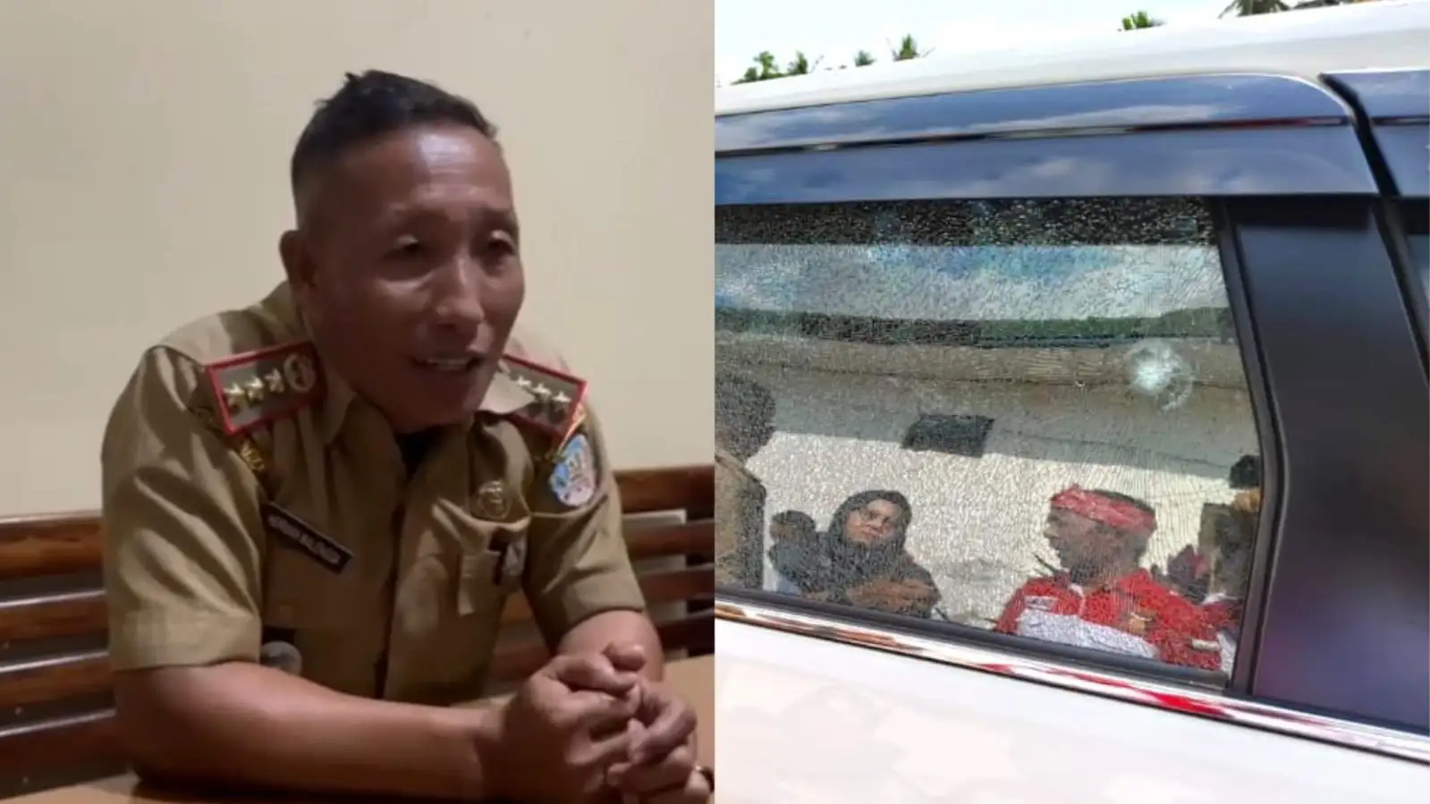 Bantah Isu Penembakan, Kades Ahuangguluri: Kaca Mobil Dinas Camat Baito Tidak Ditembak