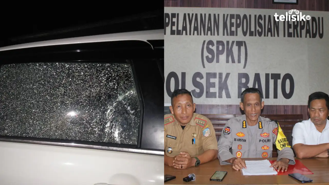 Bukan Penembakan, Ini Penyebab Kerusakan Kaca Mobil Dinas Camat Baito